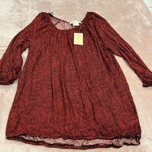 Michael Kors, red blaze shirt size OX